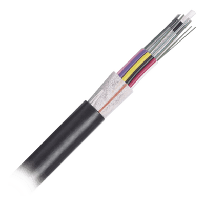 Cable de Fibra Óptica / 12 Hilos / OSP Planta Externa / Dieléctrico Sin Armado / OM4 50/125 / MDPE / Precio Por Metro FLTNZ12 PANDUIT