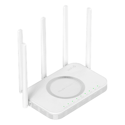 Router ONU GPON/EPON / Wi-Fi 6 AX3000 / 192 Clientes Simultáneos / 4 Puertos Gigabit LAN/WAN / Puerto USB 2.0 / 5 Antenas Externas / Mesh RG-PON3000GX RUIJIE