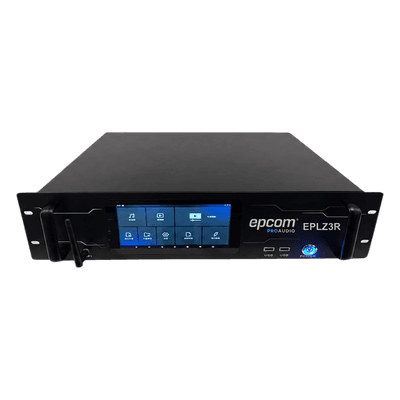 Controlador Central Multimedia / Chasis Rack 2U / Android Embebido / 4 Salidas DMX512 / 2048 Canales / 4 Puertos Gigabit / Pantalla Táctil 7" / 4K UHD / Wi-Fi Integrado EPLZ3R EPCOM PROAUDIO