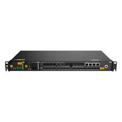 OLT Mini Box / 16 Puertos Agile-PON / 4 x 10GE/25GE + 2 x 10GE Uplink / 2048 ONUs / 1U / Soporte GPON-XG-PON-XGS-PON / Proteccion Tipo B/C / Alimentacion AC-DC Dual / -40 a 55 C AN6001-GF16 FIBERHOME