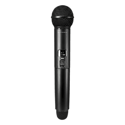 Transmisor Handheld Inalámbrico Digital | 2.4 GHz | 24-bit 48 kHz | Cápsula Dinámica Cardioide | Pantalla OLED | Encriptación AES128 ATW-T1402 AUDIO-TECHNICA