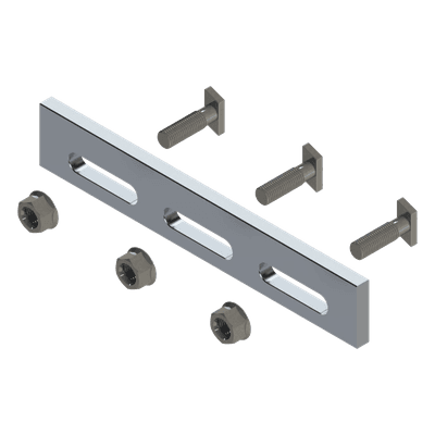 Soporte Inclinado Solar / Aluminio Serie 6000 / Ajustable / Compatible N Rail 4.72 / 135 g / Acero Inoxidable Grado 30 N00001 BASEL