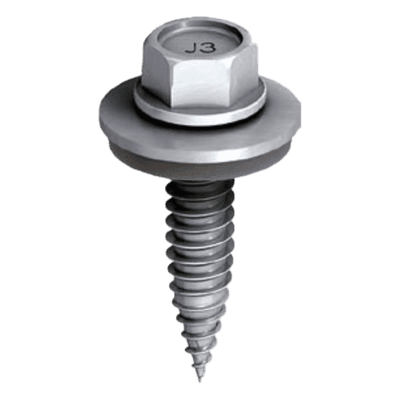 Tornillo Autoperforante / Acero Inoxidable A2 / Punta Endurecida / Arandela Selladora / Antideslizante / Espesor 17 mm M00111 BASEL