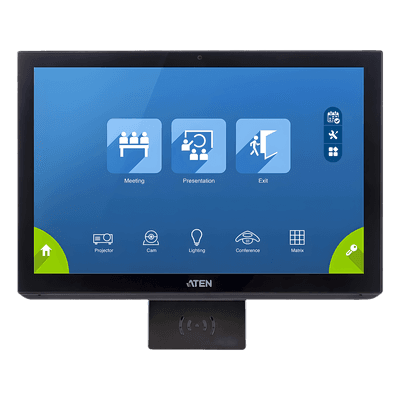 Panel Táctil 10.1" | Gen. 2 | Capacitivo Multi-Touch | 1280x800 | Procesador Quad-Core | 4GB RAM | 32GB Flash | PoE+ | Sensor de Luz y Proximidad | Diseño de Bisel Estrecho | VESA 75x75 mm VK330A ATEN