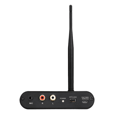 Transmisor Inalámbrico Silent Disco / Entrada RCA y Micrófono Simultánea / Alcance 300 m (984 ft) / Batería 1000 mAh / Autonomía 12 Horas / Carga Type-C TA003 RETEKESS
