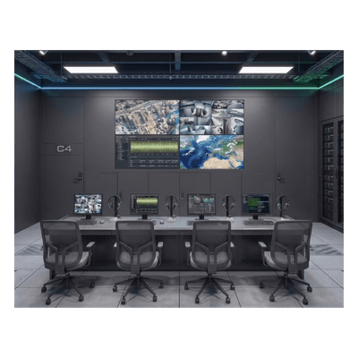 Kit Videowall 2x2 / 4 Pantallas 55" Full HD / Decodificador 16CH 4K / Base de Piso / Hikvision DS-VW2X20B55 HIKVISION