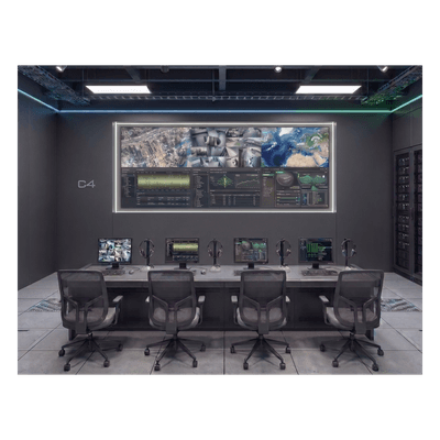 Videowall 3x2 / 6 Pantallas 55" Full HD / Bisel 3.5 mm / Decodificador 16 Salidas HDMI 4K / 256 Canales / Montaje de Pared / Operación 24/7 DS-VW3X20B55/WM HIKVISION