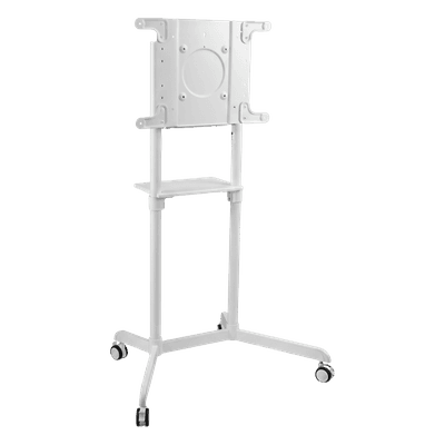 Soporte Móvil para Pantalla / Rotación 0° a 90° / 37" a 70" / VESA 200x200 a 600x400 / Carga 70 kg (154 lbs) / Ruedas con Bloqueo / Blanco TTV1146TW BRATECK