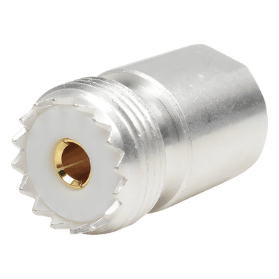 Adaptador Coaxial / UNIDAPT Hembra a UHF Hembra SO-239 / Bronce Plata-Oro / Dieléctrico Teflón PT-4000-007 RF INDUSTRIES,LTD