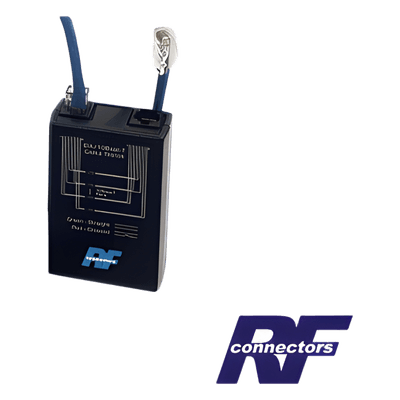 Probador de Cable / Continuidad UTP Cat5 / Batería 9V / 9 Conectores RF / LED Diagnóstico RFA-4218-20 RF INDUSTRIES,LTD