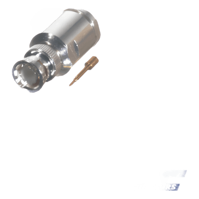 Conector BNC Macho / Rosca Precisa / Cables RG-8/U, RG-213/U, RG-214 / AWG-11/13 / Cuerpo Bronce Niquelado / Contacto Oro RFB-1101-1EN RF INDUSTRIES,LTD