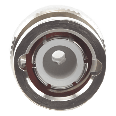 Conector BNC Macho / Anillo Plegable / Bronce Niquelado / Contacto Oro / Para LP-195, LMR-195, RG-58/U, RG-142/U RFB-1106-2 RF INDUSTRIES,LTD