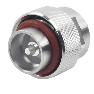 Conector DIN 7-16 Macho / Anillo Plegable / Bronce Plateado / Contacto Oro / Teflón / Para Cables de 0.405 in RFD-1604-2I RF INDUSTRIES,LTD