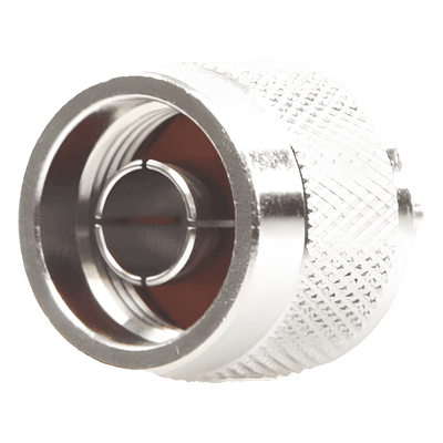 Conector RF N Macho / Anillo Plegable / Cuerpo Bronce Niquelado / Contacto Oro / Aislante Teflón / Cables RG-58/U, RG-142/U, LMR-195 RFN-1005-2N RF INDUSTRIES,LTD