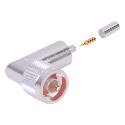 Conector N macho en A/R de anillo plegable para cable RG-58/U. RFN-1009-C RF INDUSTRIES,LTD