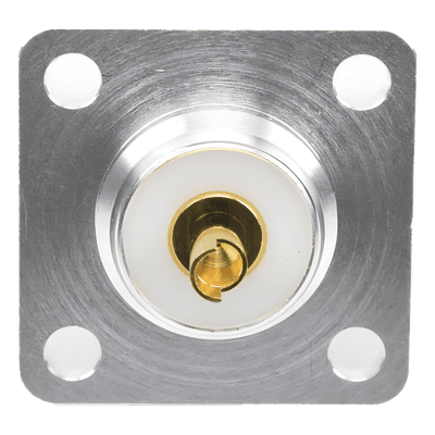 Conector RF Hembra / UHF SO-239 / Montaje Chasis 4 Hoyos / Terminal Soldable / Aislante Teflón RFU-521-ST RF INDUSTRIES,LTD