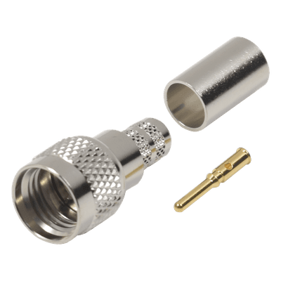 Conector Mini-UHF Macho / 50 Ohm / Anillo Plegable / LMR-240, RG-8/X, Belden 9258 / 0.24 m (0.8 ft) Cable RFU-600-1X RF INDUSTRIES,LTD