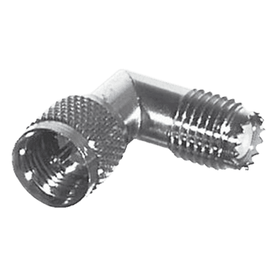 Adaptador en Ángulo Recto / Mini-UHF Macho a Hembra / Ingleteado / Níquel / Oro / Teflón RFU-630 RF INDUSTRIES,LTD