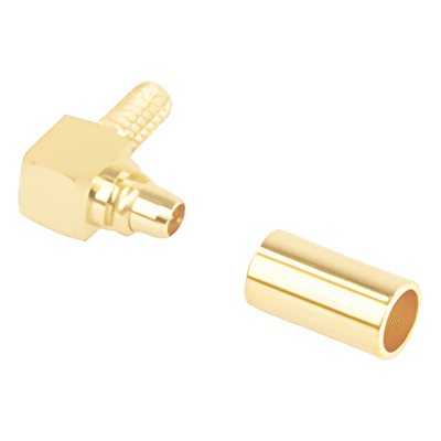 Conector Coaxial / MMCX Macho / Ángulo Recto / Anillo Plegable / Oro/Teflón / RG-174/U, LMR-100A RMX-9010-1B RF INDUSTRIES,LTD