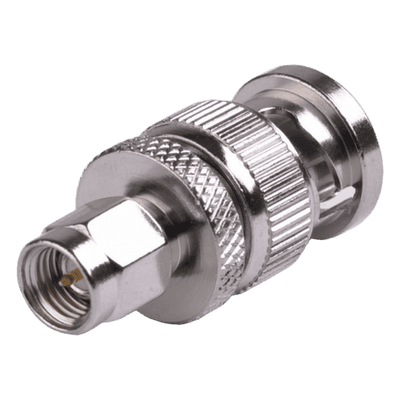 Adaptador Coaxial en Línea / SMA Macho a BNC Macho / Cuerpo Bronce Niquelado / Contacto Oro / Aislante Teflón RSA-3459 RF INDUSTRIES,LTD