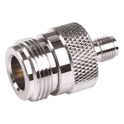 Adaptador RF en Línea / Conector SMA Hembra a N Hembra / Cuerpo Bronce Niquelado / Contacto Oro / Aislante Teflón RSA-3477 RF INDUSTRIES,LTD