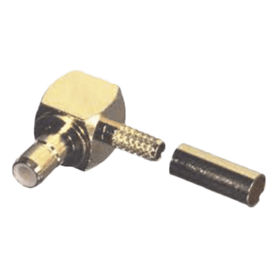 Conector SMB Hembra / Ángulo Recto / Pin Macho / Anillo Plegable / RG-174/U / Oro / Teflón RSB-4055-1B RF INDUSTRIES,LTD
