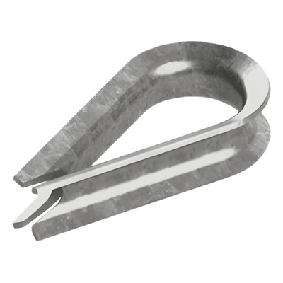 Guardacabo/Cuello/Rozadera para cable de 3/16". Fabricado de Acero Acabado Galvanizado SCUE-474 SYSCOM TOWERS