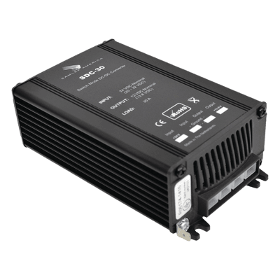 Convertidor de CD-CD, Entrada: 20-35 Vcc, Salida 13.8 Vcc 30 A. SDC-30 SAMLEX