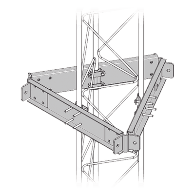 Estabilizador de Torre / 6 Puntos de Sujeción / Galvanizado por Inmersión en Caliente / Antitorsión / Antenas ≥ 1m SEST-45G SYSCOM TOWERS