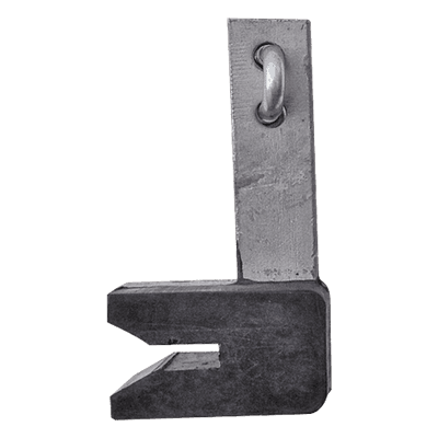 Guía para Línea de Vida en Torre / Acero Galvanizado / Recubrimiento de Caucho Amortiguador / Aplicación Intemperie / 0.40 kg / Torres Mayores a 15 m (49.2 ft) S-GULV SYSCOM TOWERS