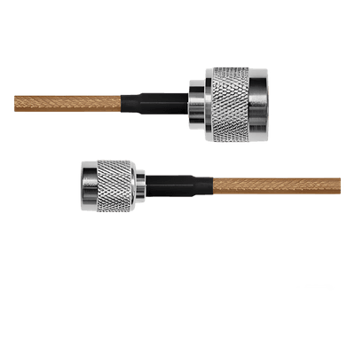 Cable coaxial RG142 / Conector N macho a TNC macho inverso / 100 cm (3.28 ft) SN-142-TNCI-100 EPCOM INDUSTRIAL