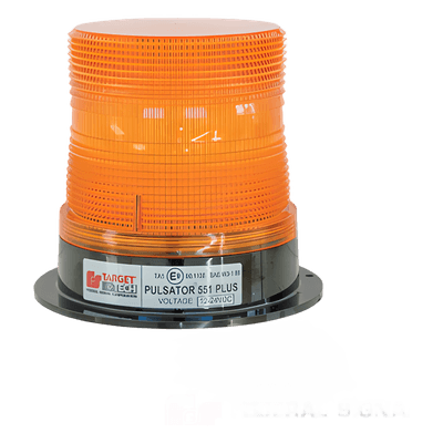 Estrobo PULSATOR(R); 551 PLUS Faro de Flash Sencillo con Montaje Permanente, Color Ámbar, 8 J, 12-48 Vcc 211-694-02 FEDERAL SIGNAL