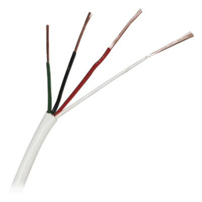 ( Venta x metro ) Cable 4x22 AWG, Color Blanco, uso INTERIOR, para aplicaciones en alarmas Aprobado UL, ( Hasta agotar existencias ) SY-22-04 SYSCOM