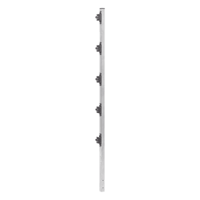 Poste de Paso para Cerca Electrificada / PTR Aluminio 1" / Altura 1.2 m (3.9 ft) / 5 Aisladores Incluidos / Resistente al Clima SYS-POST-2 EPCOM INDUSTRIAL