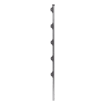 Poste de Paso para Cerca Electrificada / 1.2 m (3.9 ft) / Tubo Galvanizado Cal. 18 / 1" Diámetro / 5 Aisladores / Fijación en Concreto SYS-POST-3 EPCOM INDUSTRIAL