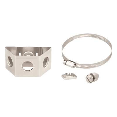 Adaptador de Montaje / Tubo 4-5 in (102-127 mm) / Acero Inoxidable / Triple Vía / Paquete 10 pzas TTS-345 ANDREW / COMMSCOPE