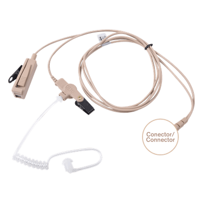 Kit de Micrófono-Audífono / 2 Cables / Tubo Acústico / Kevlar / -30°C a +75°C / Motorola MOTOTRBO V1-10175 OTTO
