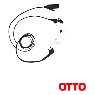 Micrófono-Audífono Profesional de 2 Cables para KENWOOD NX200/300/410/5000, TK-480/2180/3180 V1-10355 OTTO
