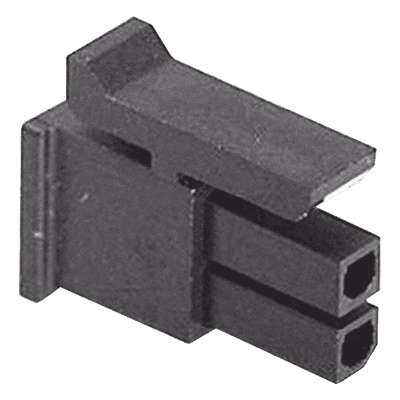 Receptáculo de dos posiciones en Conector Rectangular de Carcasa Negra de 0.118 "(3.00 mm) Molex. WM1783-ND SYSCOM