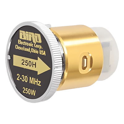 Elemento de Wattmetro / 250 W / 7/8" / 2-30 MHz / 6.56 pies 250H BIRD TECHNOLOGIES