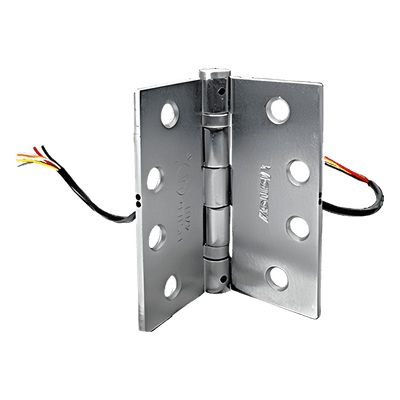 Bisagra Pasa Cables / 6 Conductores / 24V CC/CA 3A / Acero Inoxidable 4x4 pulgadas / 800,000 Ciclos / UL Incendios 9520 RCI - DORMAKABA
