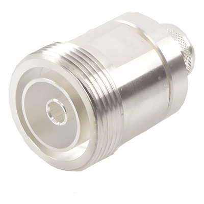 Conector DIN 7-16 Hembra / Anillo Plegable / LP600, LMR-600, 7977A / Bronce Plateado / Teflón RFD-1631-2L2 RF INDUSTRIES,LTD