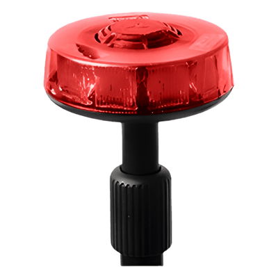 Luz telescópica trasera / Mástil 3 secciones / 15 LEDs Solaris / 12W / 12VCC / Domo rojo policarbonato CO-400-R FEDERAL SIGNAL