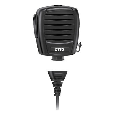 Micrófono Bocina de Uso Rudo / MIL-STD 810F / Cable RJ-45 Reemplazable / Clip 360° / Jack 3.5mm V2-X2KB511 OTTO