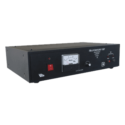 Transmisor de TV / 10 W RMS / VHF Canales 2-13 / Ajuste Frontal 0-10 W / RCA A/V / 50Ω UHF / 110-220 VAC TV10-B/4 SYSCOM