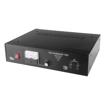 Transmisor de TV / 10 W RMS / Canal 5 VHF / Entrada RCA / Gabinete de Aluminio / 110-220 VCA TV10-B/5 SYSCOM
