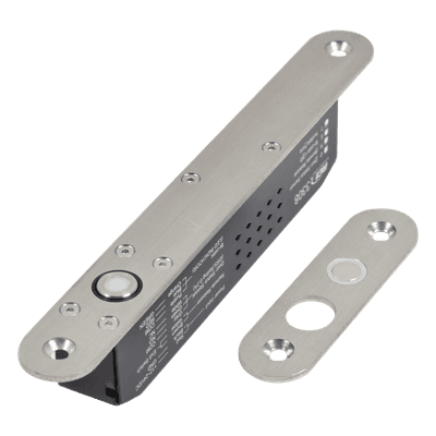 Cerradura de Perno Eléctrica / Diseño Estrecho para Perfiles Delgados / Temporizador 10 s / Buzzer y LED Bicolor / 12-24 VDC / Sensor de Estado de Puerta 3308 RCI - DORMAKABA