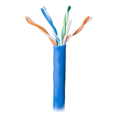 Bobina de Cable Par Trenzado / CAT 5e / CMR / 305m (1000 pies) / 4 Pares / Cobre Sólido AWG 24 / Azul / -20°C a 75°C 5078-1106/1000 GENESIS