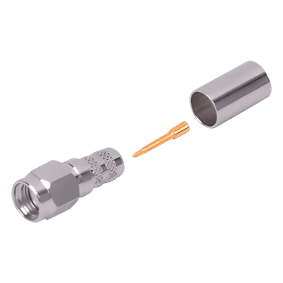 Conector SMA Macho / Anillo Plegable / 50 Ω / 12.4 GHz / VSWR ≤1.3 / Cables RG-8/X y LMR-240 RSA-3000-X RF INDUSTRIES,LTD