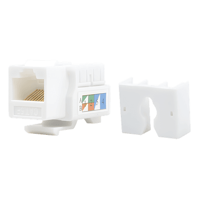Módulo Jack Keystone / Cat5e / Terminación 110 / RJ45 / 1 Puerto / 90° / T568A-B / Blanco LP-KJ-505-WH LINKEDPRO BY EPCOM